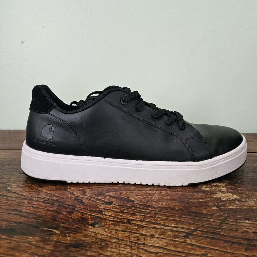 Carhartt Detroit Leather Work Sneaker Black Mens Size 12M - Picture 5 of 11